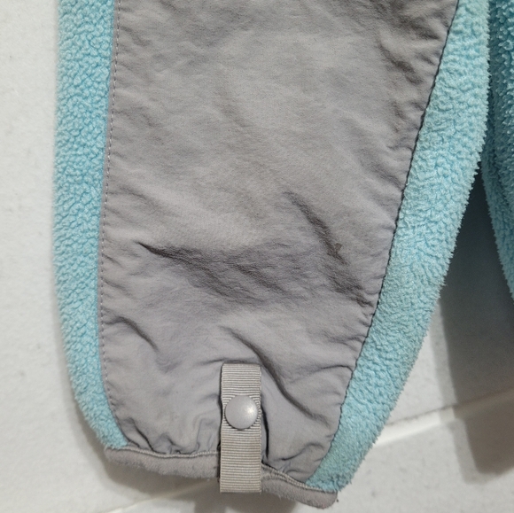 THE NORTH FACE DENALI POLARTEC FLEECE GIRL'S SIZE L(14-16) JACKET TURQUOISE/GRAY - Picture 13 of 16